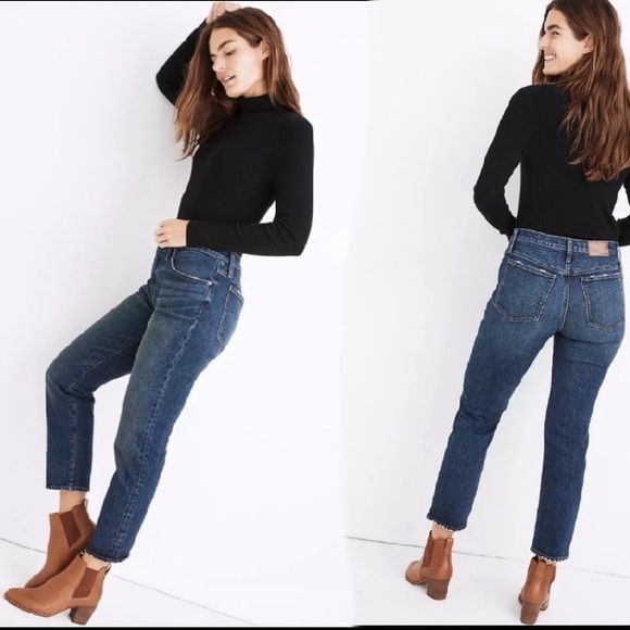 NEW Madewell Tomboy Straight 10" Rise Jeans Chaseley Wash Size 29 - Picture 2 of 16